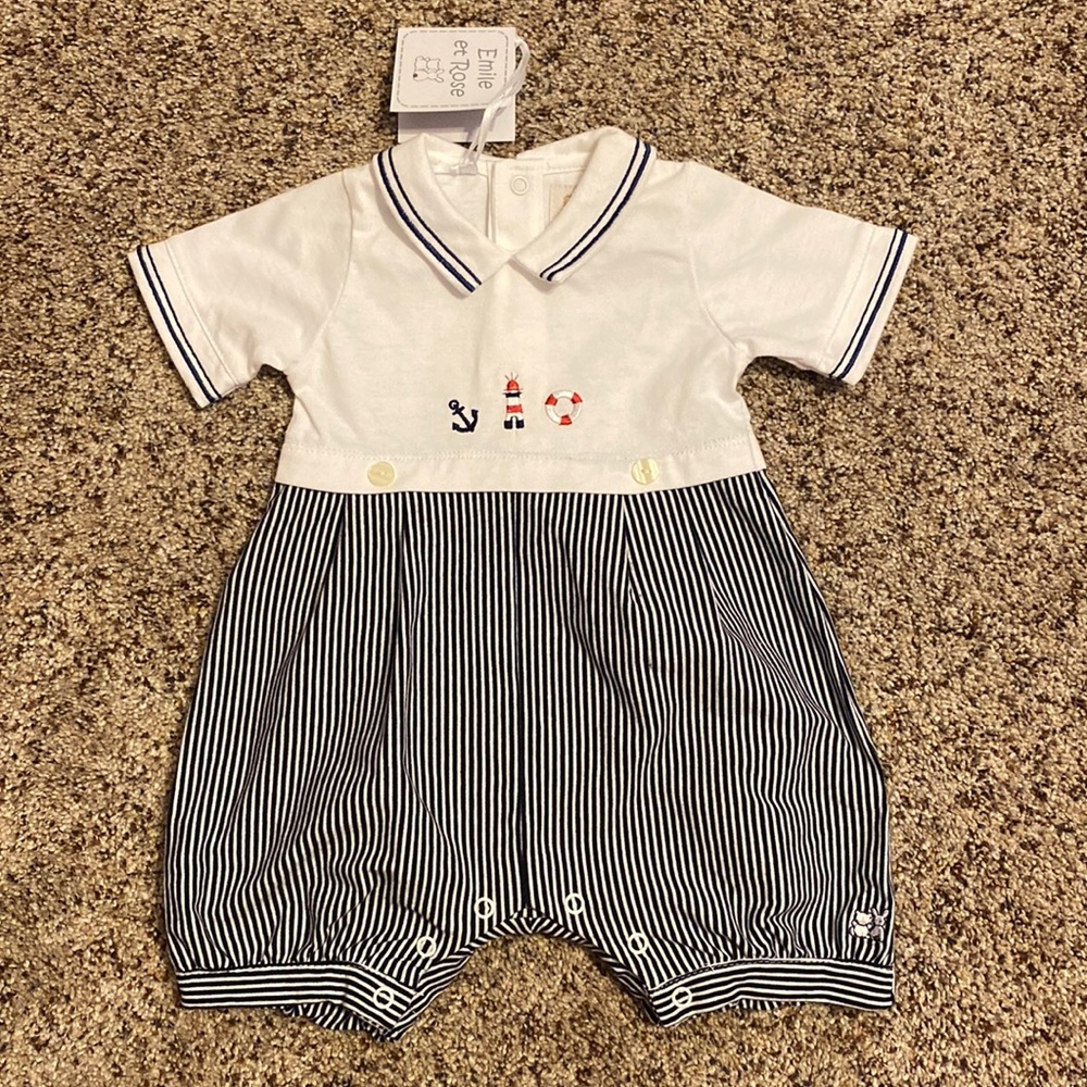 ⛵️🛟⚓️ NWT Adorable Emile et Rose Sailor outfit 🛟⛴⚓️